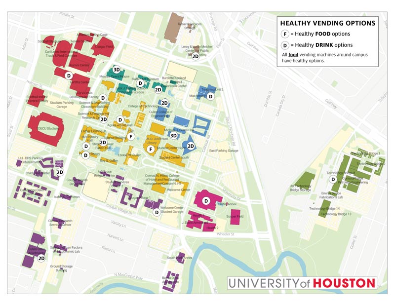 Healthy Vending machine locations