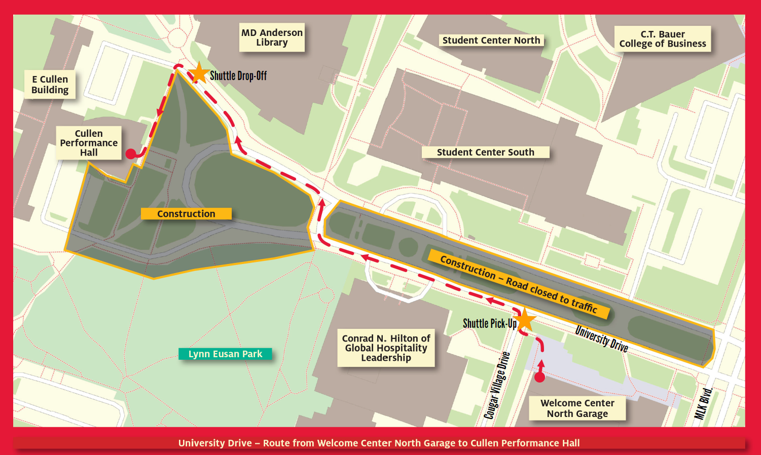 CPH Commencement Parking Map