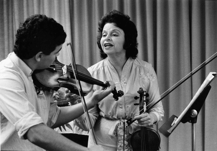 Fredell Lack teaching in the 1960s