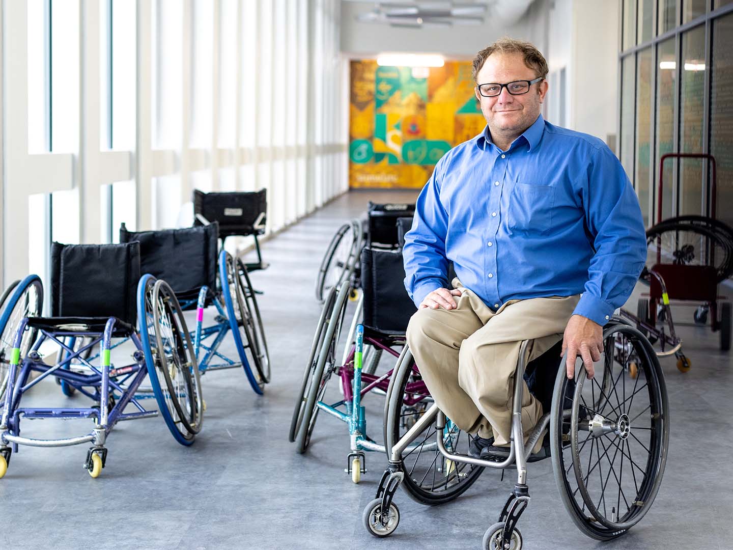 This is a picture of Michael Cottingham, associate professor at the University of Houston’s Department of Health and Human Performance. He has been recognized with the prestigious President’s Council on Sports, Fitness & Nutrition Community Leadership Award. 