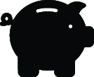 Icon of piggy bank